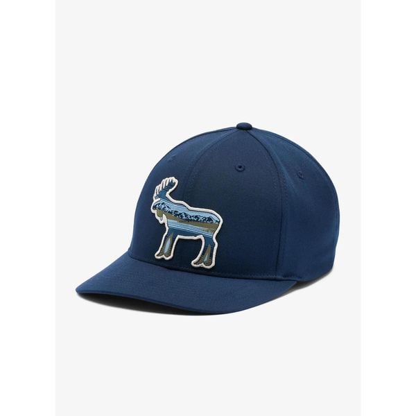 Czapka z daszkiem Columbia Lost Lager 110 - collegiate navy/scenic moose. Niebieskie czapki z daszkiem Columbia, bez wzorów. Za 83.99 zł.