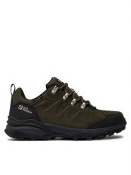 Jack Wolfskin Trekkingi Refugio Texapore Low M 4049851 Zielony. Zielone buty trekkingowe Jack Wolfskin, bez wzorów, ze skóry, bez zapięcia. Za 419.99 zł.