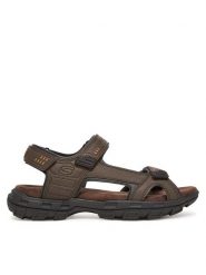 Skechers Sandały Garver-Louden 64487/BRN Brązowy. Brązowe sandały Skechers, ze skóry, bez zapięcia. Za 229.99 zł.