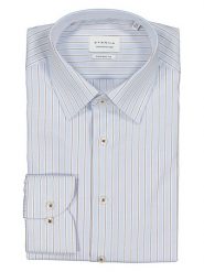 Eterna Koszula - Comfort fit - w kolorze błękitno-białym rozmiar: 42. Niebieskie koszule Eterna, bez wzorów, z bawełny, bez kołnierzyka, bez ramiączek. Za 139.87 zł.