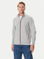 Tommy Hilfiger Bluza MW0MW45650 Szary jasny Regular Fit. Szare bluzy Tommy Hilfiger, m, bez wzorów, z bawełny, bez kaptura. Za 649.99 zł.