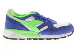Męskie buty sportowe niskoprofilowy N9002. Białe buty turystyczne Diadora, bez wzorów, ze skóry, bez zapięcia, trekkingowe. Za 531.00 zł.