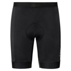 Spodenki rowerowe męskie Odlo short ZEROWEIGHT. Czarne spodenki rowerowe ODLO, m, bez wzorów, rowerowe. Za 559.99 zł.