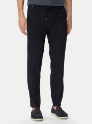 BOSS Spodnie materiałowe H-Kanel 50557859 Granatowy Regular Fit. Niebieskie spodnie materiałowe Boss, m, bez wzorów, z materiału. Za 679.99 zł.