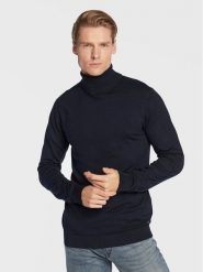 Petrol Industries Golf Essential M-NOOS-KWC001 Granatowy Regular Fit. Niebieskie swetry rozpinane Petrol Industries, m, bez wzorów, z wiskozy, bez kołnierzyka, bez ramiączek. Za 189.99 zł.