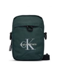 Calvin Klein Saszetka Bold Logo Nylon Slim Reporter LV04D3231G Zielony. Zielone torby na ramię CALVIN KLEIN, bez wzorów, z materiału, bez dodatków. Za 249.99 zł.