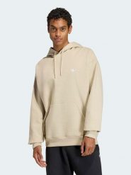 Adidas Bluza w kolorze beżowym rozmiar: XL. Brązowe bluzy Adidas, xl, bez wzorów, z kapturem. Za 149.95 zł.