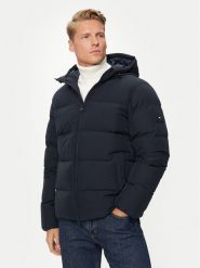 Tommy Hilfiger Kurtka puchowa MW0MW36599 Granatowy Regular Fit. Niebieskie kurtki Tommy Hilfiger, m, bez wzorów, z puchu, bez kaptura. Za 1,089.00 zł.