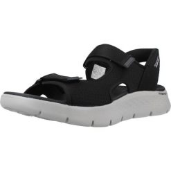 Sandały Skechers Model Slip-ins Go Walk Flex Kolor Czarny. Czarne sandały Skechers, z tkaniny, bez zapięcia. Za 279.99 zł.