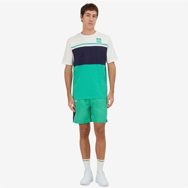 Szorty Kappa Gaggio. Białe krótkie spodenki sportowe Kappa, m, bez wzorów, z poliesteru. Za 165.80 zł.