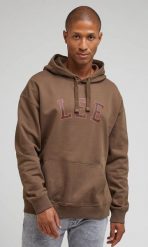 LEE GRAPHIC HOODIE MĘSKA BLUZA Z KAPTUREM TRUFFLE 112342476 LM11015540. Bluzy Lee, l, bez wzorów, z kapturem. Za 179.99 zł.
