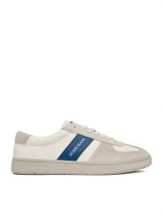 Guess Jeans Sneakersy EO-ORTEGO-01 126AM Biały. Szare buty sportowe casual Guess Jeans, z aplikacjami, z jeansu, bez zapięcia. Za 449.99 zł.