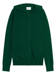 Perfect Cashmere Kaszmirowy kardigan "Eldo" w kolorze zielonym rozmiar: M. Zielone swetry rozpinane Perfect Cashmere, m, bez wzorów, z kaszmiru, bez kołnierzyka, bez ramiączek. Za 529.95 zł.