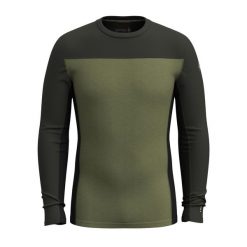 Longsleeve męski Smartwool Classic Thermal Merino Base Layer Colorblock. Zielone bielizna termoaktywna Smartwool, l, bez wzorów, z wełny, bez ramiączek, trekkingowe. Za 439.99 zł.