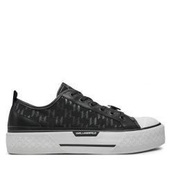 Trampki KARL LAGERFELD. Czarne trampki KARL LAGERFELD, m, bez wzorów, bez zapięcia. Za 619.99 zł.