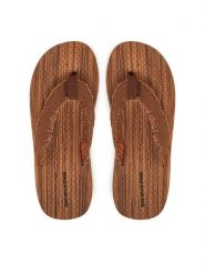 Skechers Japonki Tantric-Fritz 205098/BRN Brązowy. Brązowe japonki Skechers, bez wzorów, z materiału. Za 109.99 zł.
