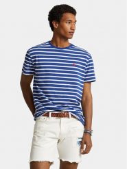 Polo Ralph Lauren T-Shirt 710934662001 Niebieski Classic Fit. Niebieskie koszulki polo Polo Ralph Lauren, m, bez wzorów, z bawełny, bez kołnierzyka, bez ramiączek. Za 399.99 zł.
