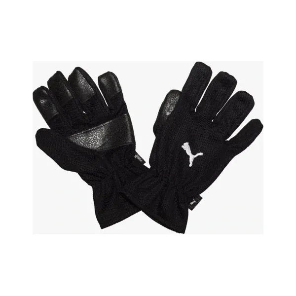 Puma Rękawiczki Winter Players , czarny, rozmiar S. Czarne rękawiczki Puma, bez wzorów, z materiału. Za 39.99 zł.