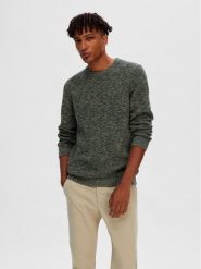 Selected Homme Sweter 16059390 Zielony Regular Fit. Zielone swetry rozpinane Selected Homme, m, bez wzorów, z bawełny, bez kołnierzyka, bez ramiączek. Za 169.99 zł.