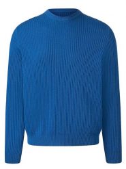 Maerz Muenchen Wełniany sweter w kolorze niebieskim rozmiar: 52. Niebieskie swetry nierozpinane Maerz Muenchen, bez wzorów, z wełny, bez kołnierzyka, bez ramiączek. Za 373.95 zł.