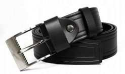 Pasek skórzany Rovicky [D] PRS-05-BGE czarny. Czarne paski ROVICKY, z aplikacjami, ze skóry, klasyczne. Za 50.00 zł.