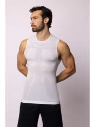 Spaio Top termiczny "Air" w kolorze białym rozmiar: S/M. Białe t-shirty sportowe Spaio, bez wzorów, bez ramiączek, outdoorowe. Za 165.99 zł.
