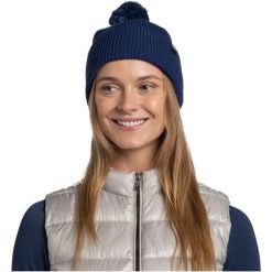 Czapka BUFF KNITTED BEANIE RENVI. Niebieskie czapki zimowe Buff, bez wzorów. Za 149.90 zł.
