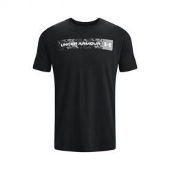Koszulka sportowa męska Under Armour 1376830001. Czarne t-shirty sportowe Under Armour, bez wzorów, bez ramiączek, trekkingowe. Za 215.00 zł.