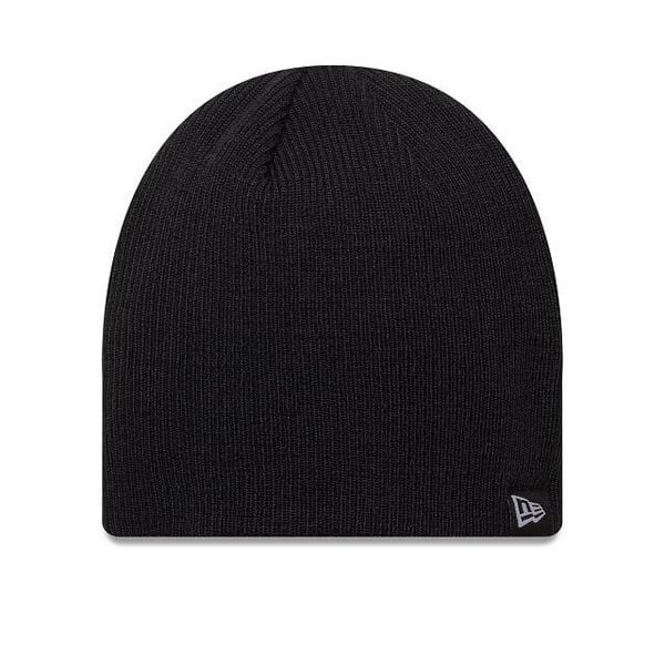 Czapka New Era Essential Skully. Czarne czapki zimowe New Era, bez wzorów. Za 109.99 zł.