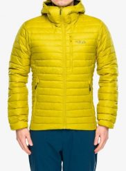 Kurtka puchowa Rab Microlight Alpine Jacket. Żółte kurtki RAB, s, bez wzorów, z materiału, bez kaptura. Za 901.99 zł.