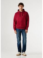 Pepe Jeans Bluza "Griffin" w kolorze czerwonym rozmiar: M. Czerwone bluzy Pepe Jeans, m, bez wzorów, z bawełny, z kapturem. Za 147.91 zł.