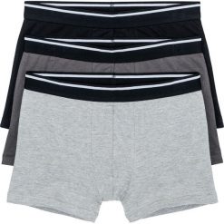 Bokserki (3 pary) bonprix czarno-szaro-szary melanż. Bokserki marki KALENJI. Za 38.97 zł.