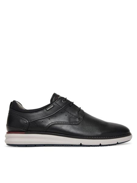 Pikolinos Półbuty Manacor M1A-4276C1 Czarny. Czarne eleganckie półbuty Pikolinos, bez wzorów, ze skóry, bez obcasa, bez zapięcia. Za 485.99 zł.