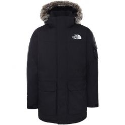Kurtka turystyczna zimowa męska The North Face M Recycled Mcmurdo Parka. Czarne kurtki The North Face, na zimę, m, bez wzorów, bez kaptura. Za 1,875.00 zł.