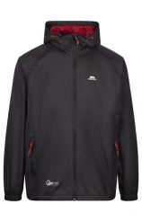 Kurtka Trespass Qikpac - unisex pakowalna, Czarny/Czerwony. Czerwone kurtki 2117 OF SWEDEN, l, bez wzorów, bez kaptura. Za 162.90 zł.