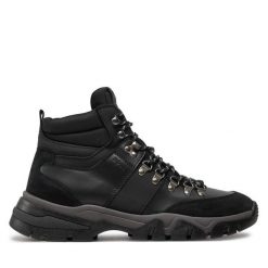 Trapery BOSS. Czarne trapery Boss, bez zapięcia. Za 1,399.00 zł.