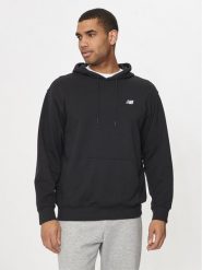 New Balance Bluza Small Logo MT41508 Czarny Regular Fit. Czarne bluzy New Balance, m, bez wzorów, z syntetyku, bez kaptura. Za 99.99 zł.