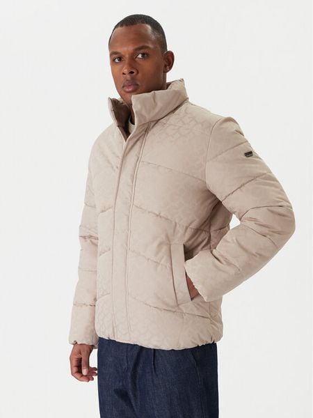 Guess Kurtka zimowa M5BL2M W2232 Beżowy Regular Fit. Brązowe kurtki Guess, na zimę, m, z aplikacjami, z syntetyku, bez kaptura. Za 479.99 zł.