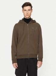 Armani Exchange Bluza 6DZMAF ZJKBZ 1897 Zielony Regular Fit. Zielone bluzy Armani Exchange, m, bez wzorów, z bawełny, bez kaptura. Za 399.99 zł.