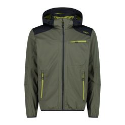 Kurtka turystyczna z kapturem i suwakiem CMP. Zielone kurtki softshell CMP, na wiosnę, xl, bez wzorów, z softshellu, z kapturem. Za 371.50 zł.