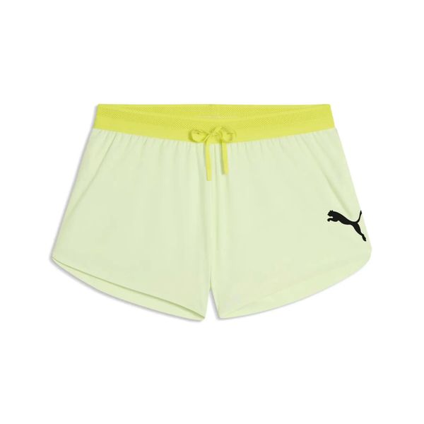 Szorty Puma Lightspeed. Żółte krótkie spodenki sportowe Puma, l, bez wzorów, z materiału. Za 287.99 zł.