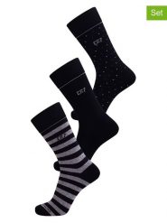 CR7 Skarpety (3 pary) w kolorze czarno-szarym rozmiar: 40-46. Czarne skarpety CR7, bez wzorów. Za 30.99 zł.