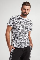 T-shirt męski z logo VERSACE JEANS COUTURE. T-shirty Versace Jeans Couture, m, bez wzorów, z jeansu, bez kołnierzyka, bez ramiączek. W wyprzedaży za 349.30 zł.