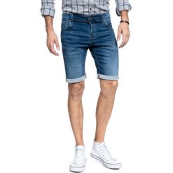 SPODENKI MUSTANG Chicago Short DENIM BLUE 1011731 5000 682. Niebieskie szorty Mustang, bez wzorów, z denimu. Za 159.99 zł.