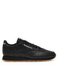 Reebok Sneakersy Classic Leather 100008493 Czarny. Czarne buty sportowe casual Reebok, bez wzorów, ze skóry, bez zapięcia. Za 239.00 zł.