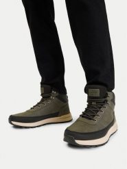 G-Star Raw Trzewiki CEO-MAURITS-01 Khaki. Brązowe botki sznurowane G-Star, bez wzorów, ze skóry, bez obcasa, bez zapięcia. Za 249.99 zł.