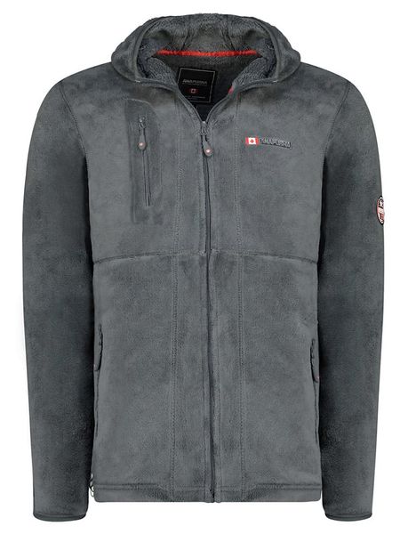 ANAPURNA Kurtka polarowa "Utah" w kolorze szarym rozmiar: XL. Czarne kurtki ANAPURNA, xl, z aplikacjami, z polaru, bez kaptura. Za 184.95 zł.
