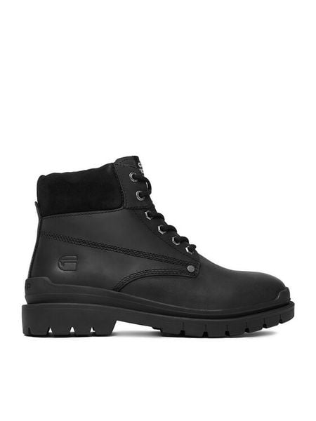 G-Star Raw Trzewiki CEO-BLAKE-02 MI08 Czarny. Czarne botki sznurowane G-Star Raw, bez wzorów, ze skóry, bez obcasa, bez zapięcia. Za 179.99 zł.