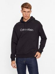 Calvin Klein Bluza Hero K10K111345 Czarny Regular Fit. Czarne bluzy CALVIN KLEIN, m, bez wzorów, z bawełny, bez kaptura. Za 289.99 zł.