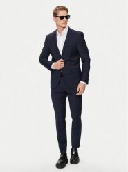 Hugo Garnitur 50450994 Granatowy Extra Slim Fit. Niebieskie garnitury Hugo, m, bez wzorów, z wełny. Za 1,439.00 zł.